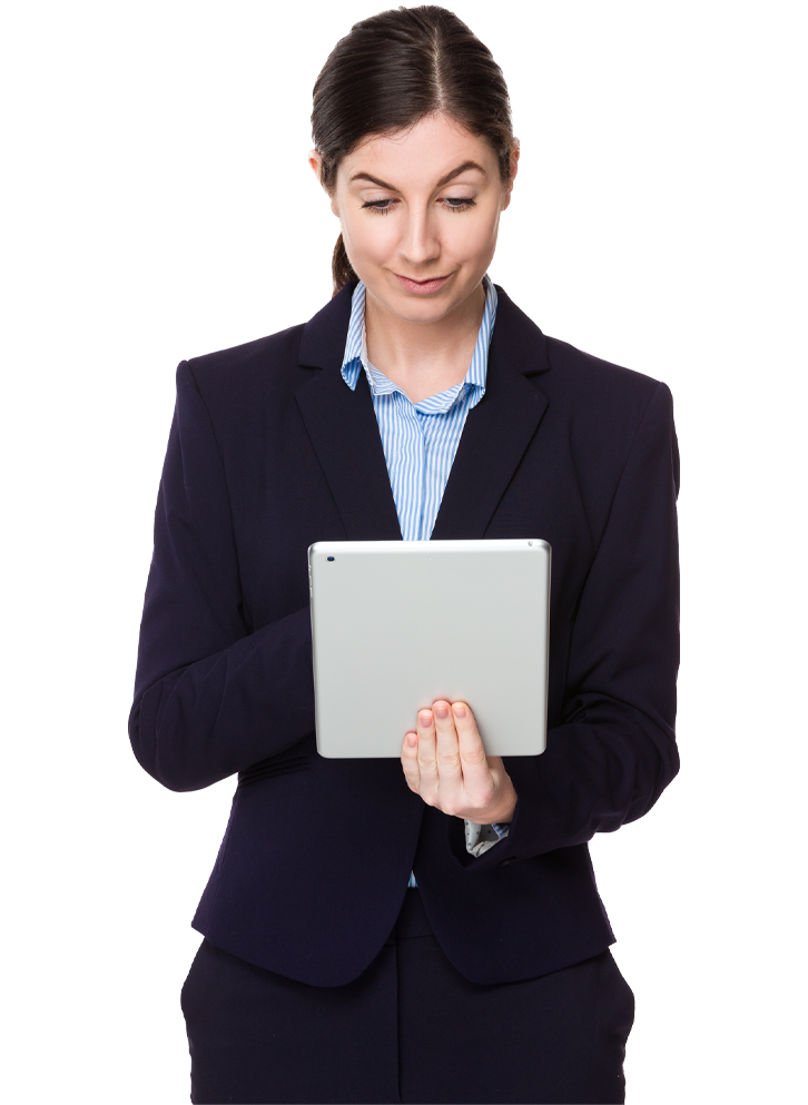 A business professional using CVR